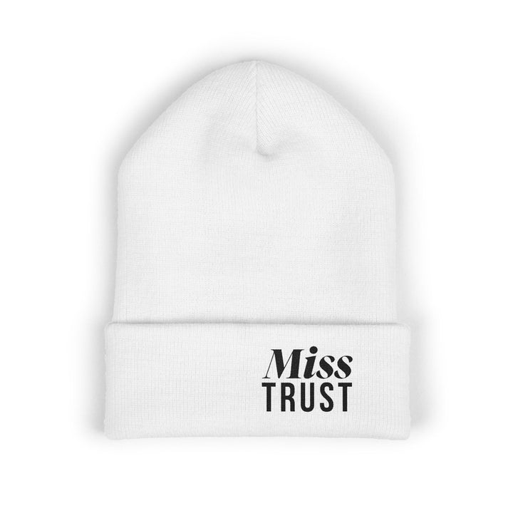 MISS TRUST REBEL BEANIE WHITE
