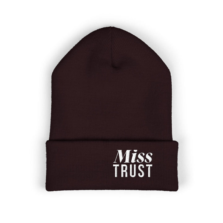 MISS TRUST REBEL BEANIE BROWN